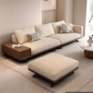 Sofá Curvo Minimalista Italiano Moderno, Muebles de Salón de Esquina en Tela, Estilo de Diseño de Lujo Ligero - Product Image 4