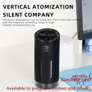 Lüks çift koku parfüm aromaterapi nebulizatör uçucu yağ difüzör USB Nano serin sis araba koku yayıcı hava spreyi - Product Image 5