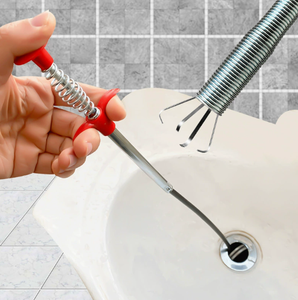 Bastoncini Ecologici in Metallo da 90cm per Pulizia Scarichi, Strumenti <span class=keywords><strong>a</strong></span> <span class=keywords><strong>Molla</strong></span> per Rimozione Intasamenti e Dragaggio Tubi - Product Image 3