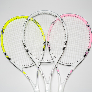 Raqueta de tenis de aluminio de fibra de carbono 5600 ligera, juego de una pieza para hombres, mujeres, estudiantes principiantes con red de nailon duradera - Product Image 6