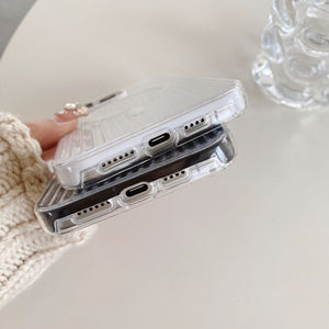 Coque de téléphone portable en TPU mince, sans fil, antichoc, anti-traces de doigts, couleur macaron, 2 en 1, pour 13 14 15 16 Pro Max - Product Image 5