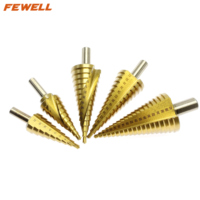 Outils électriques avec tige hexagonale 4241, cannelette en spirale en titane, mèches pour le perçage des métaux, 4-12mm 1 pièce