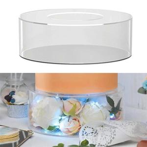 Supporto per torta riempibile in acrilico per la festa di nozze o il deposito di fiori del ringraziamento-fornitura di decorazioni per torte - Product Image 4