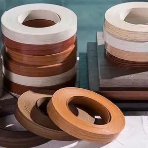 Venta caliente bandas de borde de PVC cinta de bandas de borde de grano de madera para madera contrachapada