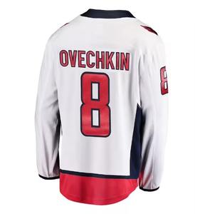 Maillots de hockey sur glace unisexes personnalisés à séchage rapide, imprimés par transfert thermique, 100 % polyester, uniforme sportif avec nom d'équipe avant/arrière - Product Image 2