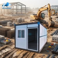 Maison conteneur pliable préfabriquée sur mesure de 20 pieds pour dortoir de travail, camping, bureau ou appartement – Prix usine