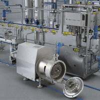 Pompe d'homogénéisation d'émulsion de recirculation de qualité alimentaire en acier inoxydable à trémie 50L pour moteur de composants de produits chimiques de shampooing dispersant