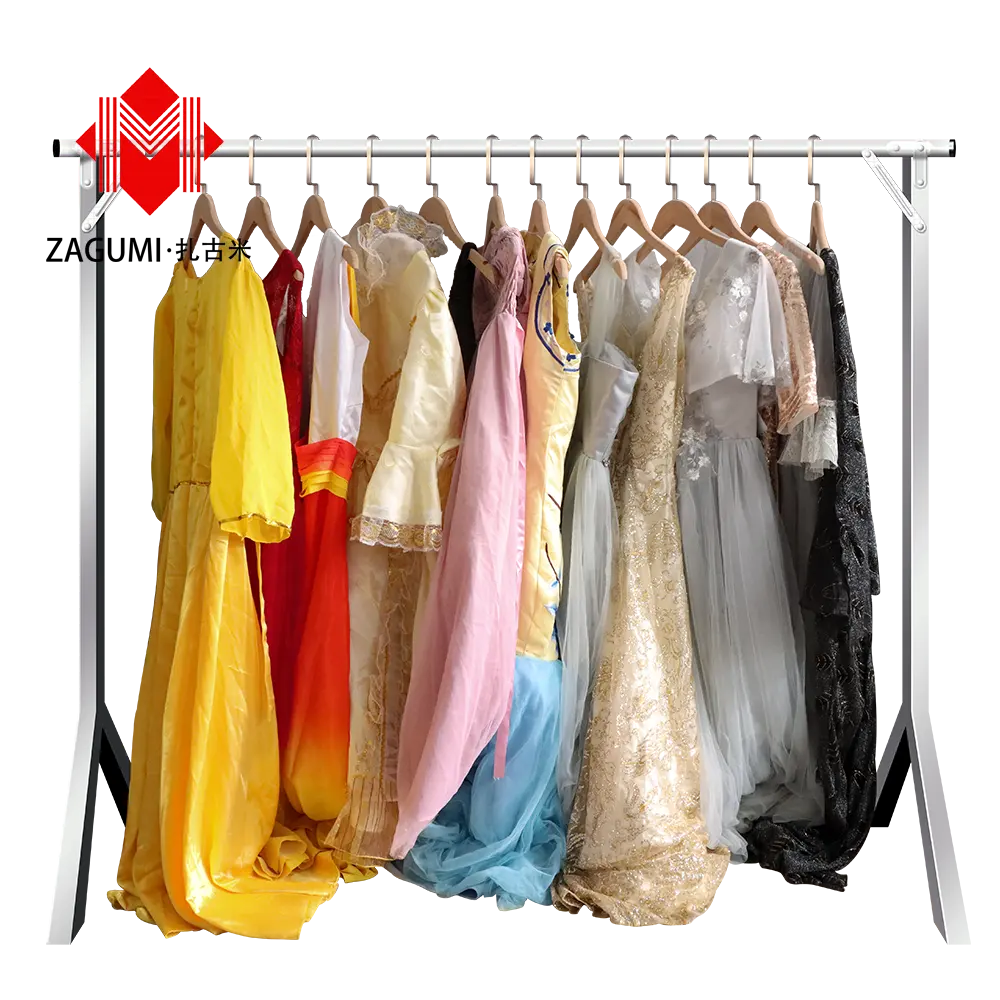 Stock Soie Stitched Party Watte Kleid Prom Lange Kleider Lieferanten USA Gebrauchte Braut Voll kleider Second Hand Kleidung aus Europa