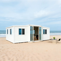Maison préfabriquée modulaire de luxe au design moderne et personnalisable pour les vacances