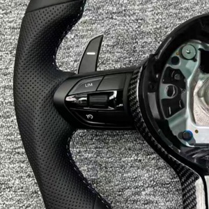 Volant de voiture en cuir personnalisé pour <span class=keywords><strong>BMW</strong></span> F31 F36 F80 F82 F90 E70 <span class=keywords><strong>E80</strong></span> E91 E71 F01 F10 F11 F15 F20 F22 F30 F32 F33 F34 - Product Image 2