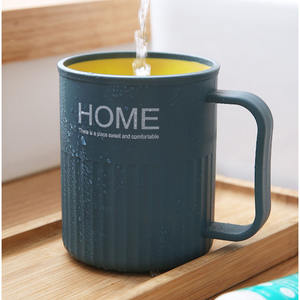 Taza de cepillo minimalista para el hogar, taza de enjuague bucal de plástico grueso, taza de lavado creativa resistente a altas temperaturas - Product Image 1