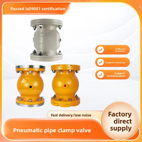 Vanne à pince manuelle Wye DN125 en gros, basse pression pour eau, huile, acide, boue, liquide granulaire, température normale, garantie 3 ans