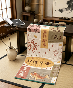 [May Fortune Pour In] Toalla de baño de gasa ultrasuave de algodón - 80 cm x 160 cm - Product Image 2