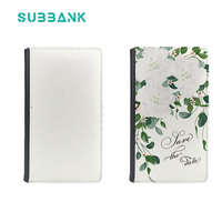 Sous-banque Banques à sublimation Nouveau type impression double face A6 cahiers en cuir couverture réutilisable journal vierge journaux en cuir