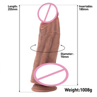 Dildo realista de silicona líquida súper gruesa con ventosa, juguete sexual, dildo grande para mujeres