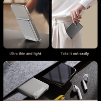 Chargeur portable magnétique sans fil ultra-fin en alliage d'aluminium de qualité supérieure avec charge rapide PD pour cadeau d'entreprise