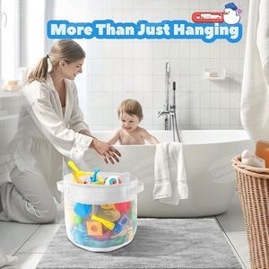 <b>Bath</b> Toy Organizer,4 Gallons Bathtub Toy <b>Storage</b> Organizer,Quick Access <b>Bath</b> Toy Holder Quick Dry Baby <b>Bath</b> Toy <b>Storage</b> for Tub - Product Image 2