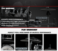 PDX780 Professional Electronic Drum Set Advanced Bestseller with Factory Direct Mesh and High Quality Kit