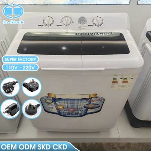 <span class=keywords><strong>Lave</strong></span>-<span class=keywords><strong>linge</strong></span> semi-automatique OEM 8,5 kg à double cuve, petite machine à laver les vêtements, appareils électroménagers pour la maison, lavage et essorage - Product Image 1