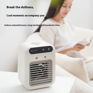 Ventilador USB Portátil 3 en 1, <span class=keywords><strong>Aire</strong></span> <span class=keywords><strong>Acondicionado</strong></span> Eléctrico y Humidificador con Vaporizador de <span class=keywords><strong>Agua</strong></span> para Hogar y Oficina, Material Plástico Resistente - Product Image 3