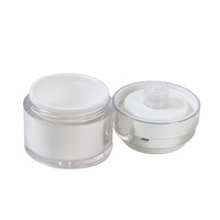 Pot à crème vide rechargeable en acrylique avec pompe airless 15ml/30ml/50ml, flacon sous vide format voyage pour crème et lotion