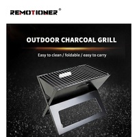 Barbecues coréens d'extérieur sans fumée, panier de table, charbon de bois portable, barbecue pliable pour le camping