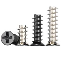 Vis autotaraudeuses M5 KB à tête fraisée plate en acier inoxydable 304 pour ventilateur PC et radiateur d'ordinateur