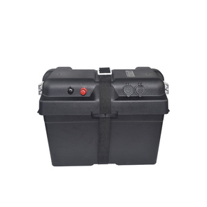 Caja de batería solar inteligente portátil de plástico negro de 12V JAVA IP65 resistente al agua con control Lifepo4 protección de alto nivel para acampar - Product Image 2