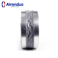 Raccord flexible en toile de silicone PVC FCN résistant aux hautes températures pour systèmes CVC et assemblage de conduits
