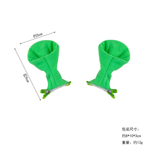 <strong>Halloween</strong> Shrek Green Qizai Hair Cave <strong>Headband</strong> for Kids Cross-Border Performance Dress-Up Dance Props - Product Image 6