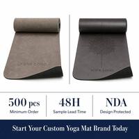 Tapis de yoga en liège naturel et caoutchouc organique NBE, avec logo personnalisé, performance de performance, amorti et adhérence anti-transpiration, en matériau antimicrobien durable