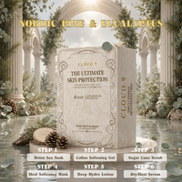 Kit de Pédicure Nordique Pin & Eucalyptus – Ensemble Complet 6 Étapes pour Soin des Pieds – Hydratation Intense, Élimination des Callosités et Talons Fissurés – Boîte Pédicure