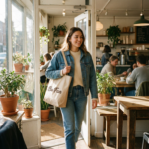 Bolsa <span class=keywords><strong>de</strong></span> Compras <span class=keywords><strong>de</strong></span> Algodón Orgánico Reforzada, Personalizable, para Uso Diario, Bolsa <span class=keywords><strong>de</strong></span> Lona Resistente para el Mercado - Product Image 4