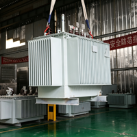 Transformateur de distribution immergé dans l'huile triphasé 11 kV vers 0,415 kV, abaisseur de tension pour réseau électrique