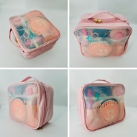 Kit de soins tout-en-un pour animaux de compagnie avec outils de toilettage Baume pour les pattes Gant sans rinçage Coupe-ongles et accessoires de voyage pour chiens et chats