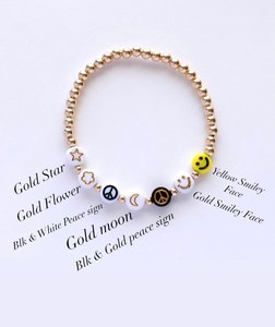 Bracelet personnalisé avec perles de lettres, plaqué or et perles colorées, bracelet à nom personnalisé, bijoux, cadeau <span class=keywords><strong>MAMA</strong></span> - Product Image 6