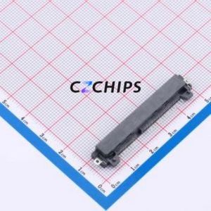 <b>SATA</b>-021-M22S1BY Hard Drive Connector (SAS/<b>SATA</b>/<b>M.2</b>) SMD Connector <b>SATA</b> Male 22P Sink Board - Product Image 2