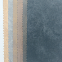 Tissu en cuir PU avec effet délavé, résistant à l'abrasion, pour vêtements et accessoires