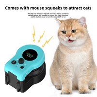 Jouet interactif télécommandé pour chat, en plumes et ABS, avec son, pour stimuler votre félin