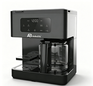 Anbolife, fabricant OEM, cafetière à filtre double fonction 12 tasses <span class=keywords><strong>et</strong></span> machine à dosettes K-Cup, programmable 1,8 L avec carafe en verre - Product Image 1