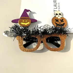 Halloween Party Eyeglasses Fear Ghost Witch Hat Glasses Frames Accessories Child Adult Supplies Photo Props Glasses