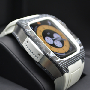 Kit de Modificación de Grafito Blanco <span class=keywords><strong>Richard</strong></span> para iWatch Serie 5678, Funda Protectora de Fibra de Carbono de Lujo para Apple Watch - Product Image 3
