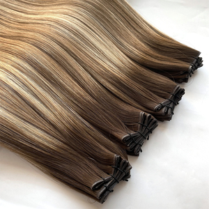 Cheveux vierges européens de couleur naturelle, tissage Genius sans couture, pouvant être coupés à n'importe quel <span class=keywords><strong>point</strong></span>, sans perte de cheveux - Product Image 2