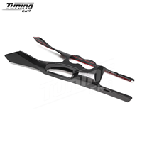 Finitions intérieures en fibre de carbone véritable pour Mustang S650 GT Eco Dark Horse 2024+ Pièces complémentaires non en PVC ou ABS avec motif en fibre de carbone