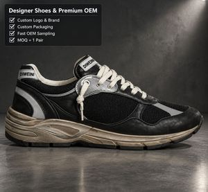 Zapatillas de Diseño de Lujo para Hombre y Mujer, Alta Calidad, Color Negro Plateado Metálico, Estilo Chunky, Nuevas - Product Image 1