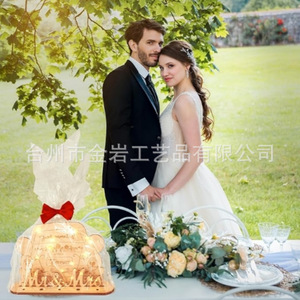 Décoration de table de mariage créative en bois, en forme de cœur, pour gâteau et vin, pour les jeunes mariés, pour signature de table. - Product Image 4