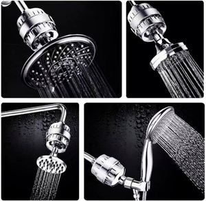 Household 15 18 20 Stages Shower Head Filter <b>Remove</b> Chlorine Water Softener Filtered Replacement <b>for</b> Shower Skincare - Product Image 5