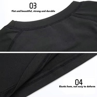 Chemises de compression pour hommes à manches longues/courtes, Rash Guard, sous-vêtement de sport, T-shirt pour le sport