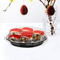 Couvercles noirs rectangulaires jetables pour boîtes alimentaires en plastique – Emballages alimentaires