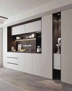Buffet moderne en bois fait main avec <span class=keywords><strong>étagères</strong></span> de présentation réglables et <span class=keywords><strong>console</strong></span> pour hall d'entrée Villa Decor - Product Image 6